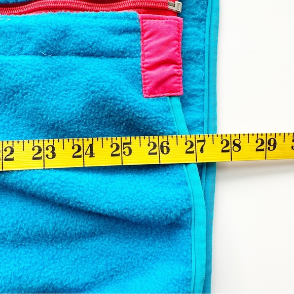 Woolrich Vintage Men’s Full Zip Fleece Jacket XL blue neon Made In USA - Picture 8 of 10